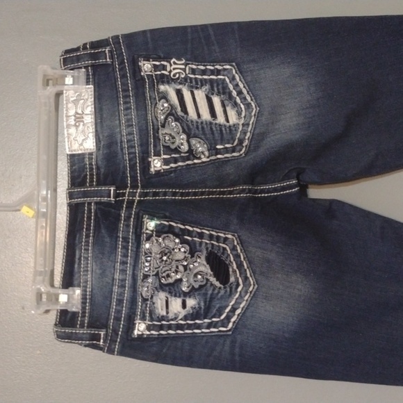 Miss me flower embroidery slim boots size 27 - Picture 1 of 13